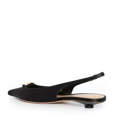 Valentino Garavani Valentino Vlogo Signature Slingback Pumps In Nero