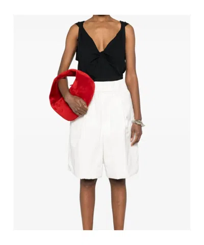 Dries Van Noten Backless Knot Detail Sleeveless V-neck Top In Black