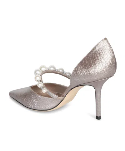 Jimmy Choo Decolleté Aurelie 85 Color Macaron In Gray