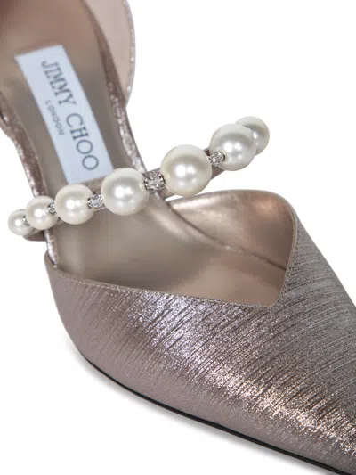 Jimmy Choo Decolleté Aurelie 85 Color Macaron In Gray