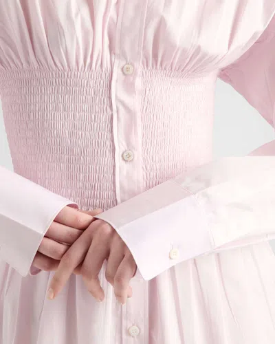 Prada Pastel Pink Poplin Shirt In Pink