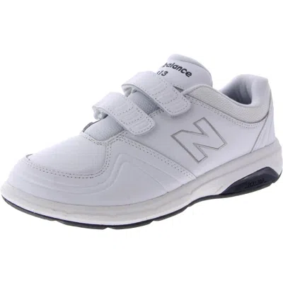 New Balance Womens Leather Walking Casual And Fashion Sneakers In White