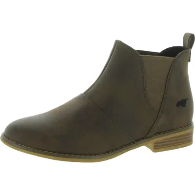 Rocket Dog Maylon 2 Womens Faux Leather Ankle Chelsea Boots In Brown