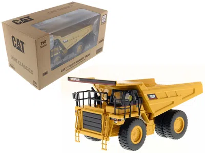 Diecast Masters Cat Caterpillar 777d Off Highway Dump Truck With Operator "core Classics Series" 1/50 Diecast Model