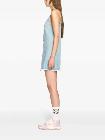 Off-white Off White Women Denim Doll Shorts In Multicolour