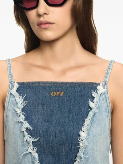 Off-white Off White Women Denim Doll Shorts In Multicolour
