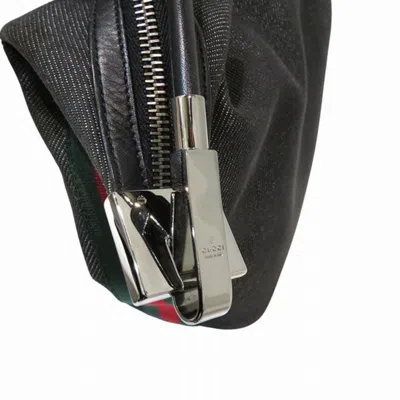 Pre-owned Gucci Sherry Line Black Canvas Handbag Shoulder Bag ()