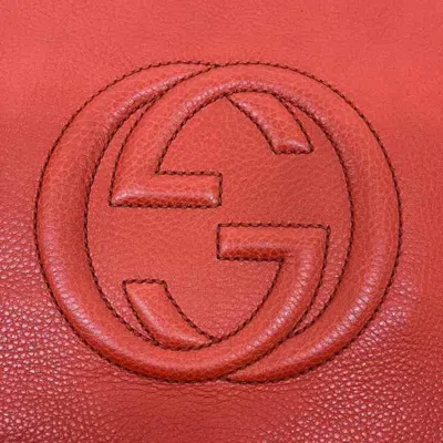 Pre-owned Gucci Soho Red Color Shoulder Bag ()