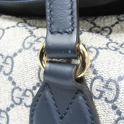 Pre-owned Gucci Supreme Gg Navy Canvas Tote Bag ()