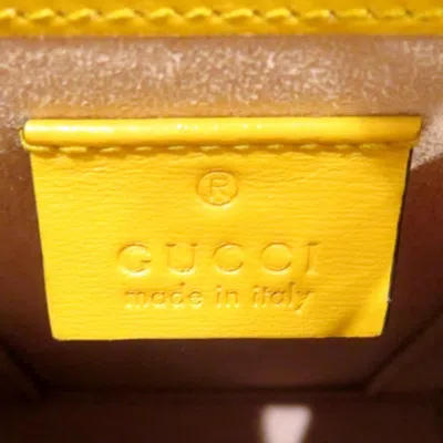 Pre-owned Gucci Yellow Leather Shoulder Bag ()