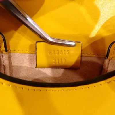 Pre-owned Gucci Yellow Leather Shoulder Bag ()