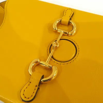 Pre-owned Gucci Yellow Leather Shoulder Bag ()