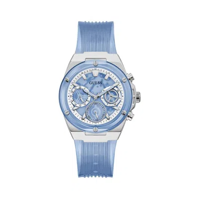 Guess Blue Silicone Women's Watch In Blue
