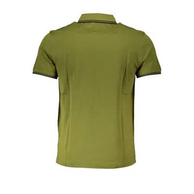 Harmont & Blaine Sharp Green Contrast Polo Shirt In Green