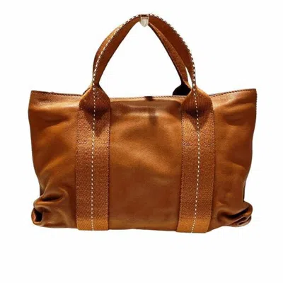 Pre-owned Hermes Brown Leather Handbag Shoulder Bag ()