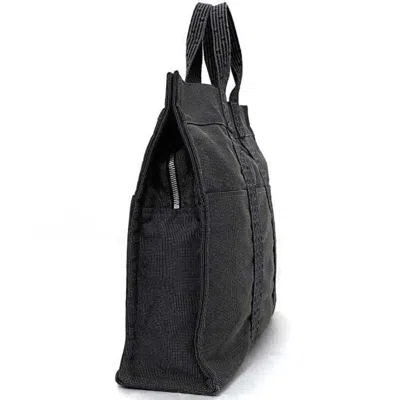 Pre-owned Hermes Her Line Gray Canvas Tote Bag ()