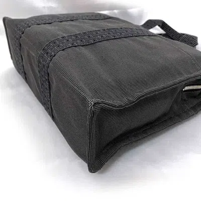 Pre-owned Hermes Her Line Gray Canvas Tote Bag ()