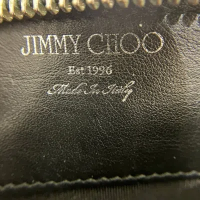Pre-owned Jimmy Choo Black Leather Long Wallet (bi-fold) ()