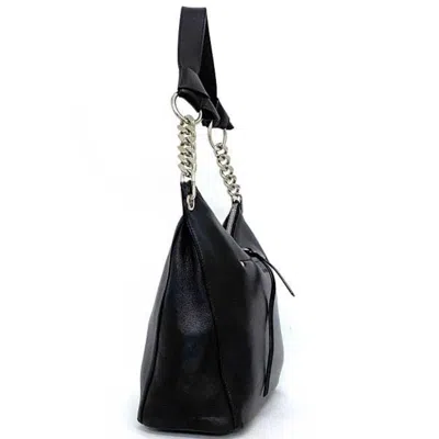 Pre-owned Jimmy Choo Black Leather Shoulder Bag ()