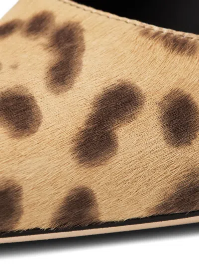 Jimmy Choo Ponyskin Decollete With Leopard Print In Brown
