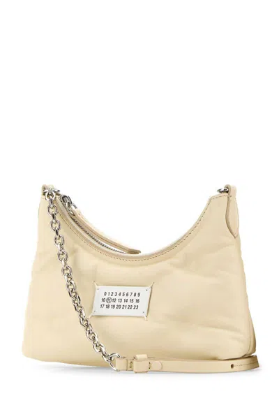 Maison Margiela Micro Hobo Shoulder Bag With Chain Strap In White