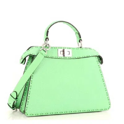 Fendi Peekaboo Top Handle Leather Bag