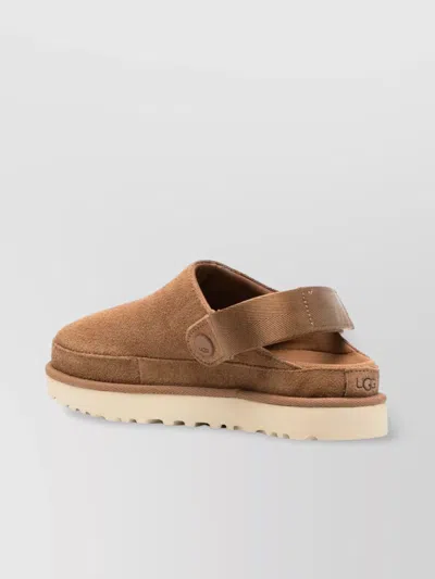 Ugg Biscuit Suede Goldenstar Slippers In Neutrals