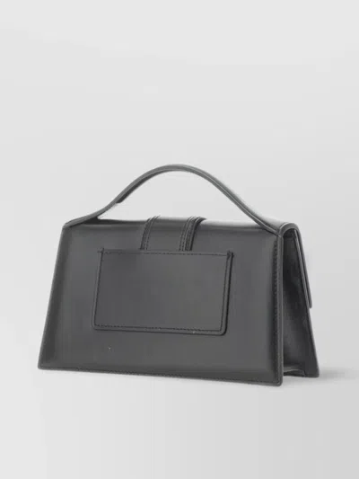 Jacquemus The Structured Top Handle Cross-body In Grey