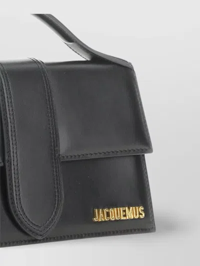 Jacquemus The Structured Top Handle Cross-body In Grey
