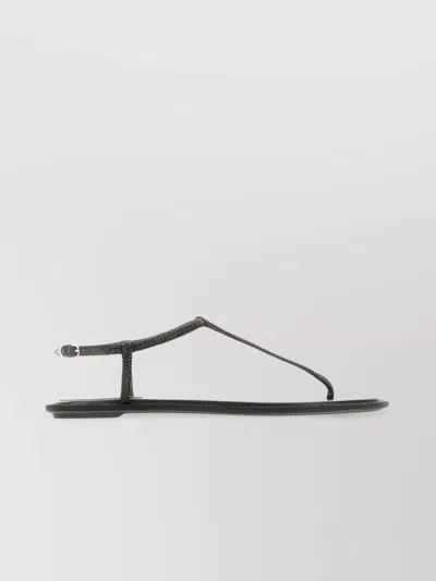 René Caovilla Rene Caovilla Elegant Flats For The Modern Woman In Black
