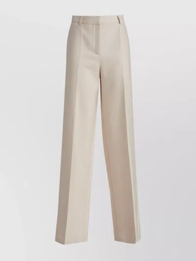 Magda Butrym Trousers With Wide Leg And Pockets In White