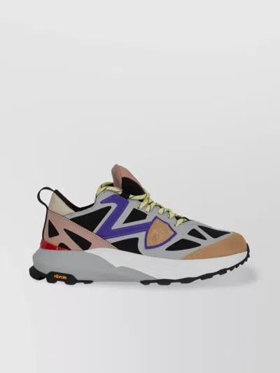 Philippe Model Mesh And Suede Sneakers With Vibram Sole In Gray