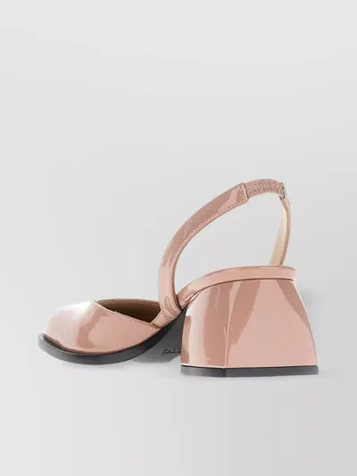 Nodaleto Bulla Jones Square Toe Block Heel Pumps In Pink