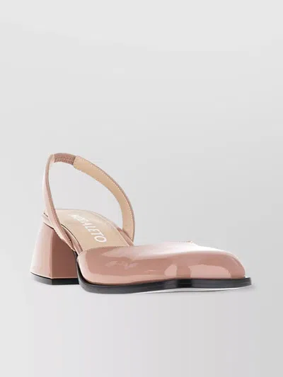 Nodaleto Bulla Jones Square Toe Block Heel Pumps In Pink