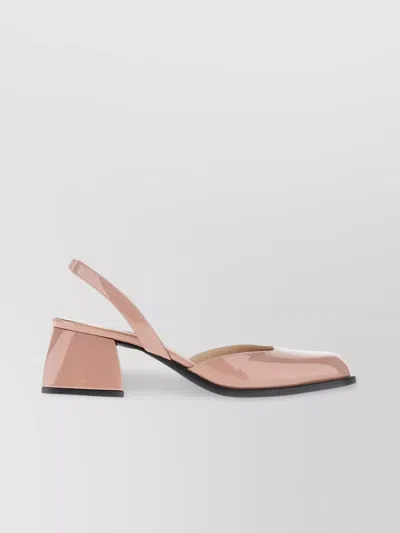Nodaleto Bulla Jones Square Toe Block Heel Pumps In Pink