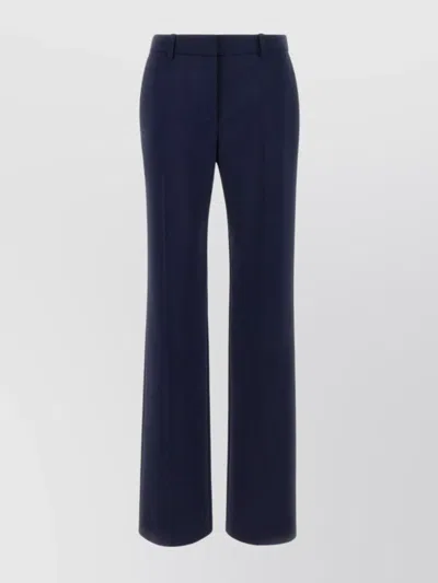 Off-white Wide-leg Virgin-wool-blend Trousers In Blue