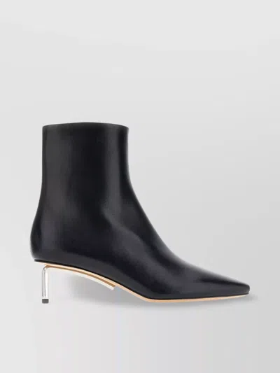 Off-white Off White Allen Boots Women Leather Black In Black