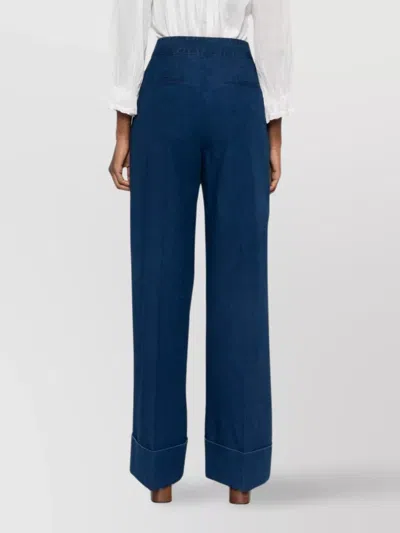 Valentino Garavani Wide-leg Jeans With Pleats