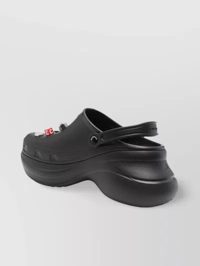 Balenciaga Black Crocs Jibbitz Clogs