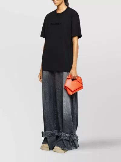 Jw Anderson Small Bow Twister - Leather Top Handle Bag In Orange