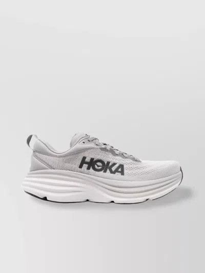 Hoka Outdoor Shoe Men Bondi 8 Sharkskin/harbor Mist In Gray