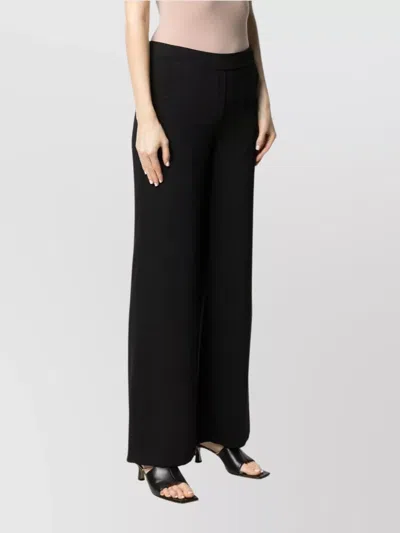 P.a.r.o.s.h Brown Pants With Elastic Waist And Wide Leg In Fabric Woman