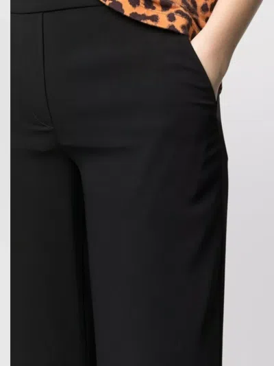 P.a.r.o.s.h Brown Pants With Elastic Waist And Wide Leg In Fabric Woman