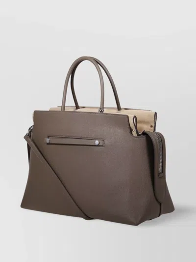 Tory Burch Large Pebbled Satchel Mercer Cross-body Bags