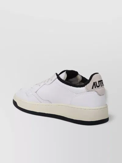 Autry Low Sneaker With Perforated Design And Rubber Sole