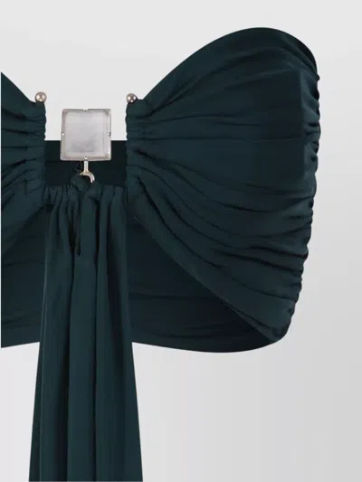 Christopher Esber Draped One-shoulder Top Ruched Detailing