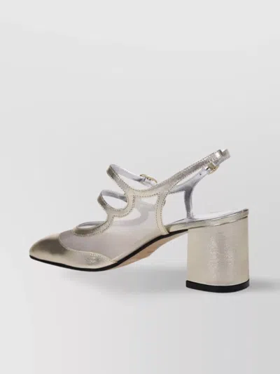 Carel Calf Mesh Sling Back Bananight