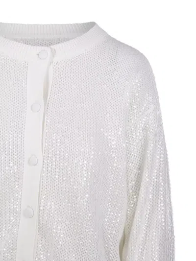 P.a.r.o.s.h Parosh Open-knit Cardigan With Shimmering Finish