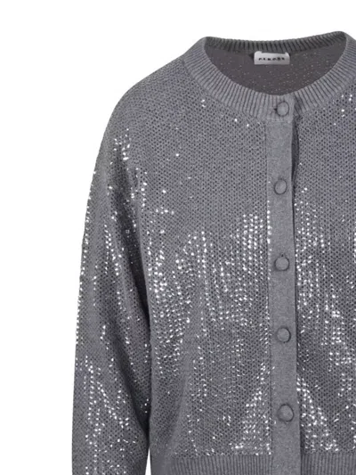 P.a.r.o.s.h Parosh Shimmering Sequin-embellished Cardigan With Relaxed Fit
