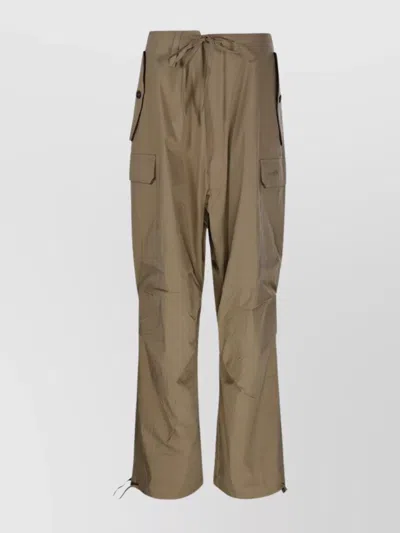 P.a.r.o.s.h Cargo Trousers With Adjustable Hem And Drawstring Waist